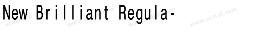 New Brilliant Regula字体转换 New Brilliant Regula字体转换